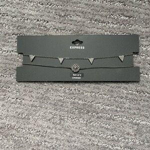 NWT Express 2 Choker Set with Triangle and Circle Designs